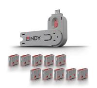 Lindy Lot de 10 bloqueurs de Port USB Type A + clé Rose