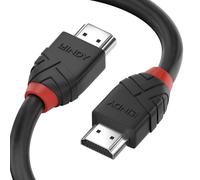 LINDY Lot de 2 câbles HDMI haute vitesse - 1 m et 2 m de longueur, ligne noire, avec Ethernet, 4K @ 60 Hz HDMI 2.0 18G 3D 1080p HDCP 2.2 120 Hz 144 Hz HDR ARC CEC ATC testé TV OLED moniteur Xbox PS4