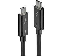 LINDY MicroConnect Câble USB USB 3.2 Gen1 USB-C®, Fiche mâle Thunderbolt® (USB-C™) 50 cm noir TB3005