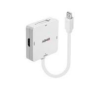 Lindy Mini DisplayPort 1.2 to HDMI, VGA & DVI-D Active Adapter Converter - convertisseur vidéo