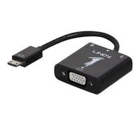 Lindy Mini HDMI to VGA and Audio Converter Adapter - Convertisseur vidéo - HDMI - VGA - noir Noir G