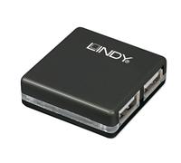 Hub USB 2.0 LINDY 42742 4 ports noir