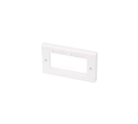 LINDY Modular AV Face Plate System Double Gang Snap In Face Plate - Plaque - blanc - à commande double