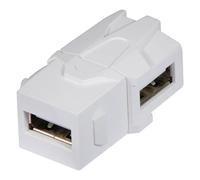 LINDY Modular AV Face Plate System Snap-in Keystone module - Boîtier modulaire (couplage) - USB