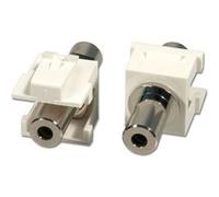 LINDY Modular AV Face Plate System Snap-in Keystone module - Prise modulaire - fiche mini-phone Stéréo 3,5 mm (pack de 2) G
