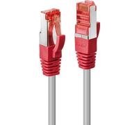 LINDY Patchkabel Cat6 CrossOver S/FTP grau/rot 2.00m
