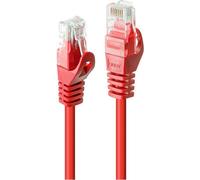 LINDY Patchkabel Cat6 U/UTP Basic rot 0.30m