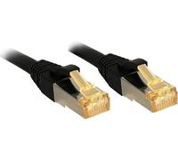 LINDY Patchkabel Cat6A S/FTP LSOH Cat7 Rohkabel schw. 0.50m
