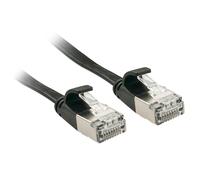 LINDY Patchkabel Cat6A U/FTP Flachband schwarz 3.00m
