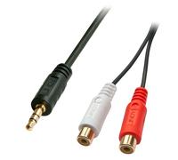 Lindy Premium - Adaptateur audio - 0.08 mm² - RCA x 2 (W)