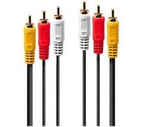 Premium - Câble vidéo/audio - vidéo / audio composite - RCA mâle pour RCA mâle - 20 m - blindé - noir - moulé