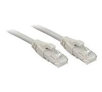Lindy Premium - Cordon de raccordement - RJ-45 (M) pour RJ-45 (M) - 2 m - UTP - CAT 6 - sans halogène, sans crochet - gris G