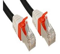 Lindy Premium - Cordon de raccordement - RJ-45 (M) pour RJ-45 (M) - 30 cm - SFTP - CAT 6a - sans halogène - noir G