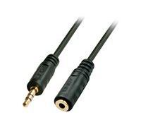 Lindy Rallonge audio 35653 1x Jack mâle 3,5 mm – 1x Jack femelle 3,5 mm 3,00 m noir