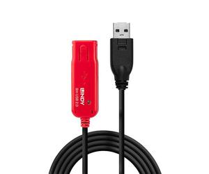Lindy Rallonge Active USB 2.0 Pro 8 m, Câble d'Extension Actif Haute Vitesse Jusqu'à 480 Mbit/s avec Connecteurs à Verrouillage
