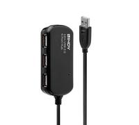 Lindy Rallonge active USB 2.0 Pro avec Hub 4 ports, 12m