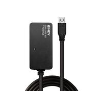 LINDY Rallonge Active USB 3.0 Pro 10m avec Hub 4 Ports Noir 43159