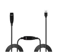 Lindy Câble USB 3.2 Gen1 USB-A mâle vers USB-A femelle 15 m noir 43322