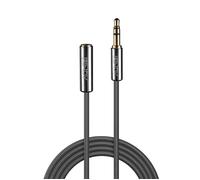 Lindy Rallonge Audio Jack 3.5mm Cromo Line - 5 mètres - Connecteurs plaqués or - Câble souple haute qualité