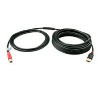Lindy Rallonge câble USB 2.0 actif A mâle / B mâle 10 m, 480 Mbit/s, support USB High-Speed, pour imprimante, plug-and-play