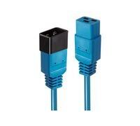 Rallonge LINDY alimentation [1x Secteur femelle C19 - 1x Secteur mâle C20] 3.00 m bleu