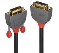 Câble de raccordement LINDY Fiche mâle DVI-D 24+1 pôles, Prise femelle DVI-I 24+5 pôles 2.00 m noir