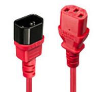 Lindy Rallonge alimentation 1x C14 mâle – 1x C13 femelle 0,50 m rouge