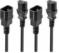 Lindy Rallonge Secteur IEC, 3m (Lot de 2)