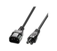 Lindy - Rallonge secteur IEC C14 vers IEC C5 Cloverleaf, 5m