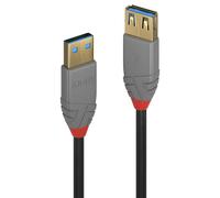 Lindy Rallonge USB 3.2 type A, 5Gbit/s, Anthra Line, 2m