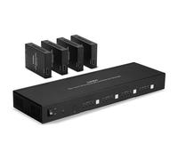 LINDY - Rallonge vidéo/audio/infrarouge/réseau - plus de CAT 6 - jusqu'à 70 m - avec 4 x récepteurs HDMI CAT6