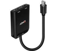 Lindy - Répartiteur vidéo/audio - Concentrateur MST, Mini DisplayPort - 2 x HDMI - de bureau Noir G