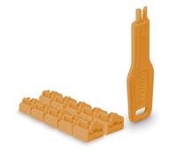 Lindy Verrous de ports RJ45, 10 pièces avec clé, Orange