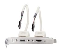LINDY Slotblech USB Adapter 2x USB TYP A 5 IDC-Kupplung 0.2m