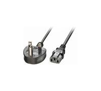 LINDY Standard Power Cord 2 M IEC 60320 C13 / BS 1363 230 V AC Noir 1 Pièces