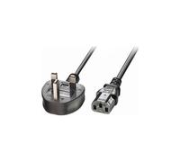 LINDY Standard Power Cord 3 M Alimentation UK / IEC 60320 C13 230 V AC/ 5 A Noir