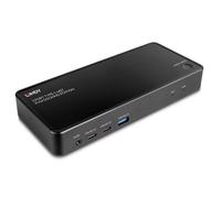 Lindy Station D’accueil USB-C 3.2 DP HDMI Ethernet 4K Ultra HD Noir Chargeur