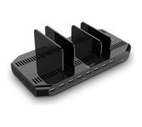 Lindy - Station De Charge - 120 Watt - 21 A - Qc 3.0, Afc, Apple 2.4a, Usb Bc 1.2 - 10 Connecteurs De Sortie (2 X Usb-C, 8 X 4 Pin Usb Type A) - Noir