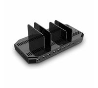 Lindy - Station De Charge - 120 Watt - 21 A - Qc 3.0, Afc, Apple 2.4a, Usb Bc 1.2 - 10 Connecteurs De Sortie (2 X Usb-C, 8 X 4 Pin Usb Type A) - Noir