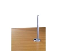 LINDY Desk Clamp Pole simple Support de table pour écran argent rigide