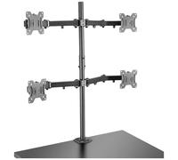 LINDY Support de table pour écran 4 Écran(s) 43,2 cm (17\ ) - 71,1 cm (28\ ) noir inclinable, mobile