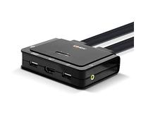 Lindy 42345 commutateur écran, clavier et souris Grille de montage Noir