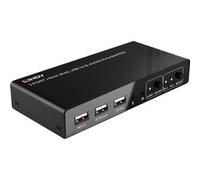 Lindy Commutateur KVM 2 ports HDMI 4K60 USB 2.0 et audio 4096×2160