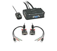 Lindy Switch KVM VGA USB Audio 2 Ports, Compact