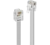 LINDY téléphone (analogique) Câble de raccordement [1x RJ12 mâle 6P6C - 1x RJ12 mâle 6P6C] 50 m gris