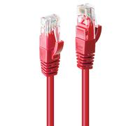 Lindy U/UTP Cat6 RJ45 Câble de raccordement 1m - Rouge