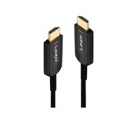 Lindy - Ultra High Speed - câble HDMI - HDMI mâle pour HDMI mâle - 20 m - cuivre hybride/fibre optique - noir - rond, support 8K60Hz (7680 x 4320), support 4K120Hz (3840 x 2160), Active Optical...