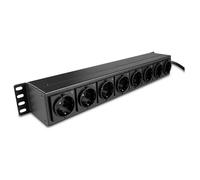 Lindy - Multiprise Rack 19" 73025 horizontale 1.5U 8 prises Schuko avec interrupteurs