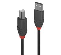 LINDY USB 2.0 Kabel Typ A/B Anthra Line M/M 7.5m