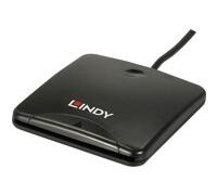Lindy 42768 lecteur de carte magnétique USB Noir